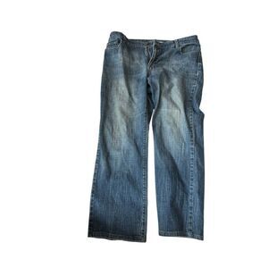 Chico’s Platinum Jeans Size 2.5 (14 L) Short Medium Petite Straight Leg